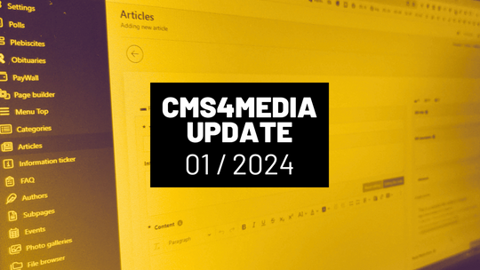 CMS 4media aktualizacja styczeń 2024