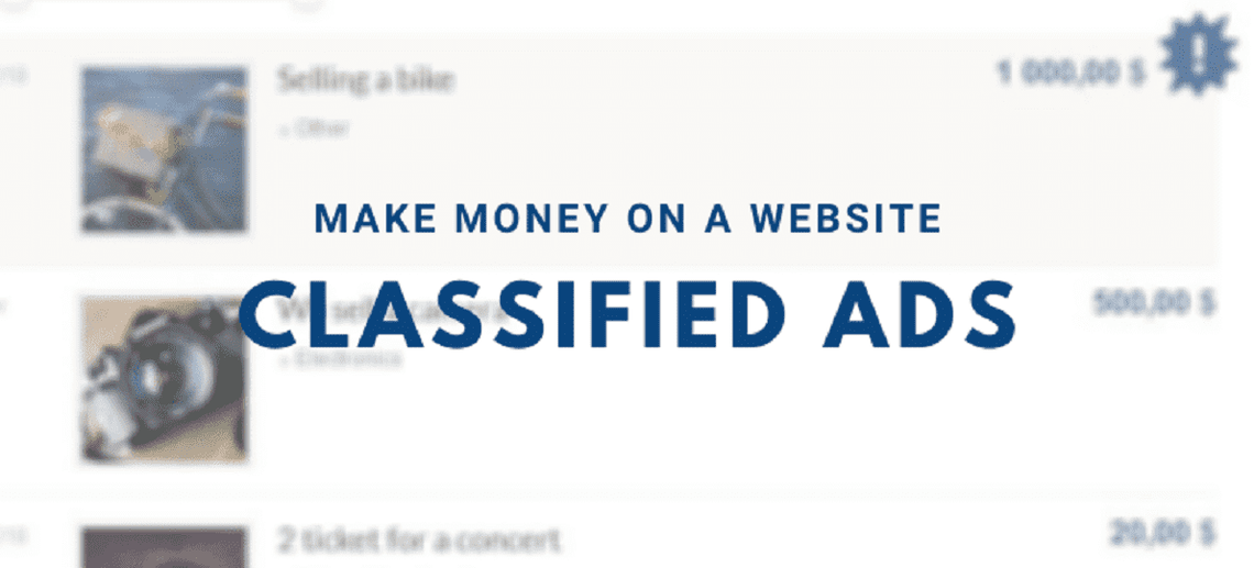 17 Ways to Make Money on a Website | Part 4 - Classified Ads