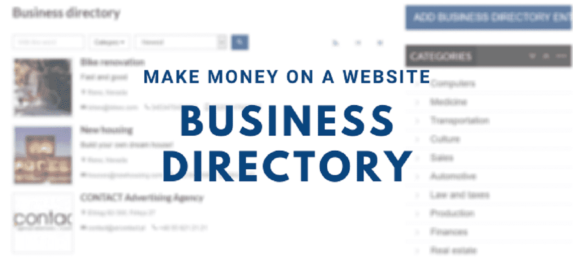 17 Ways to Make Money on a Website | Part 5 - Business Directory