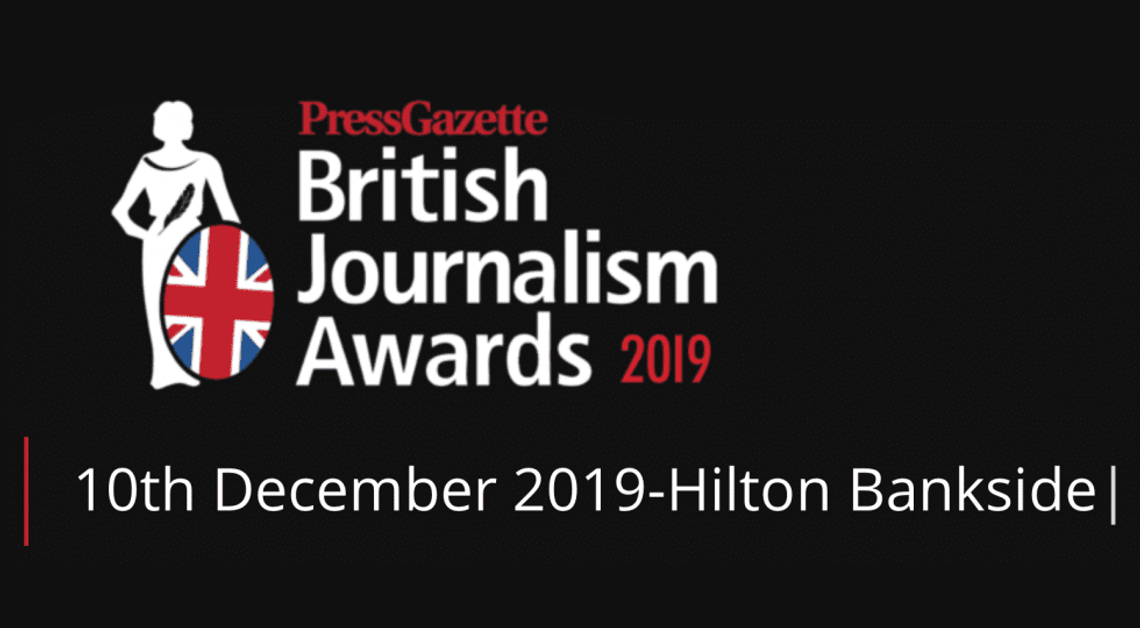 The British Journalism Awards 2019