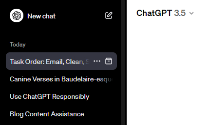 ChatGPT chat windows