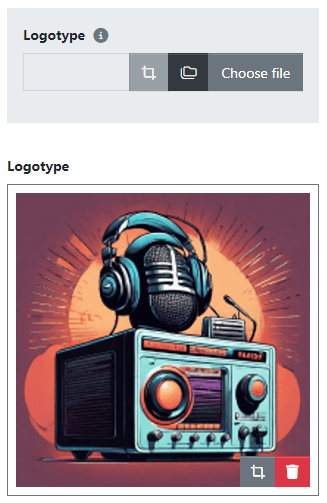 Radio station logotype - will be displayed in the widget.
