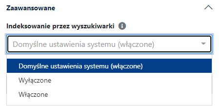 pola SEO ustawienia indeksowania w CMS 4media