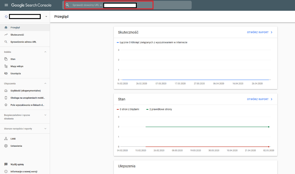 panel Google Search Console