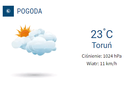 widget pogoda CMS 4media