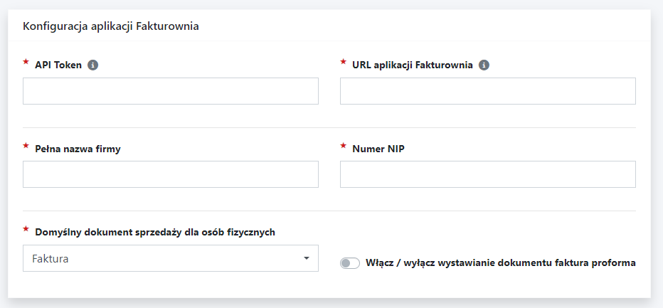 konfiguracja aplikacji fakturownia cms 4media