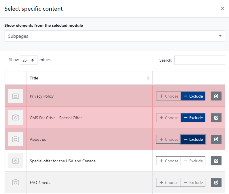 Select Specific Content to Exclude from the Paywall Subscription Plan